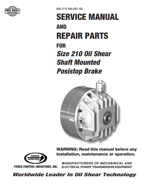 210 Shaft Mounted Brake