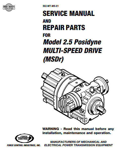 2.5 Posidyne MSDr Manual