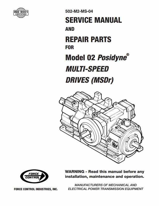 Posidyne MSDr-02 Service Manual