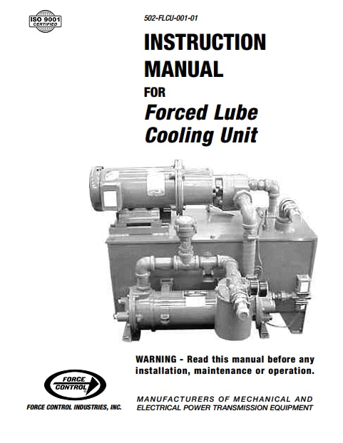 Forced Lube Cooling Unit