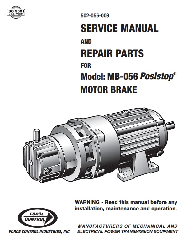 MB-056 Motor Brake Manual