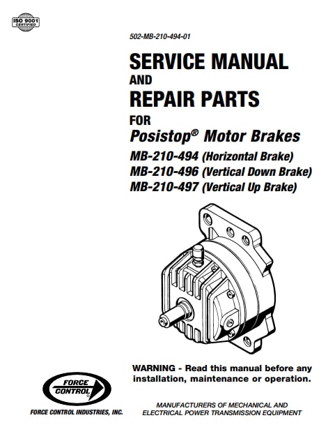 MB-210-494 Brake Manual