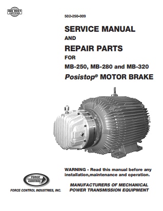 MB-250-280-320 Posistop Brake Service Manual