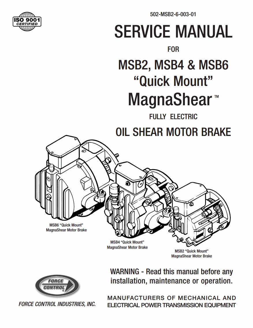 MSB2-6 QM MagnaShear Service Manual