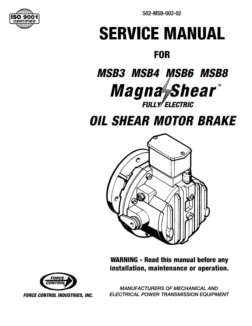 MSB3-8 MagnaShear Brake