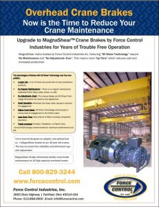 Magna Shear Overhead Crane Brakes