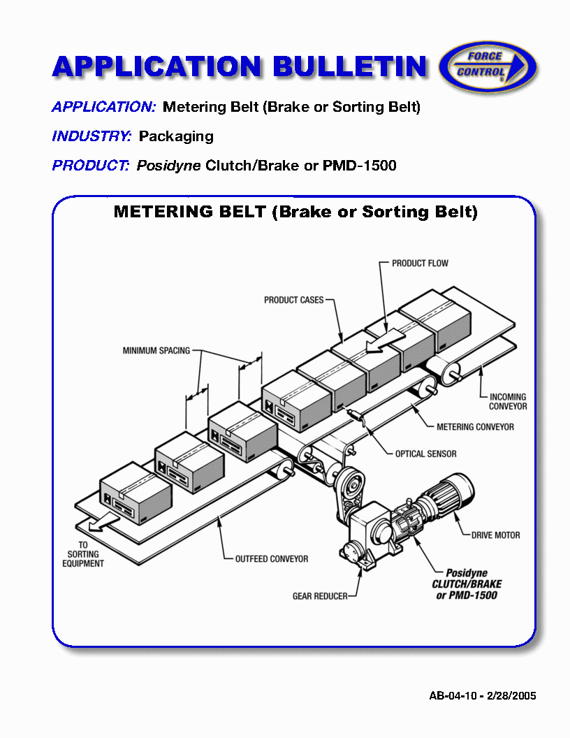 Metering or Spacing Conveyor