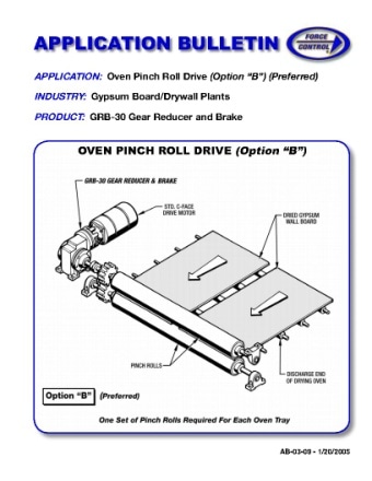 Oven Pinch Roll Drive