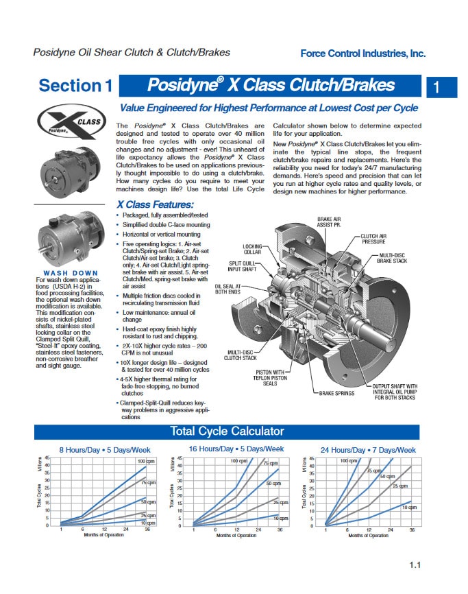 Posistop X Class Brake Brochure