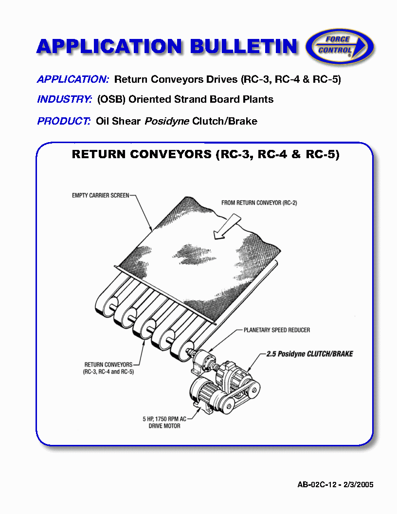 Return Conveyor RC-1-2-3