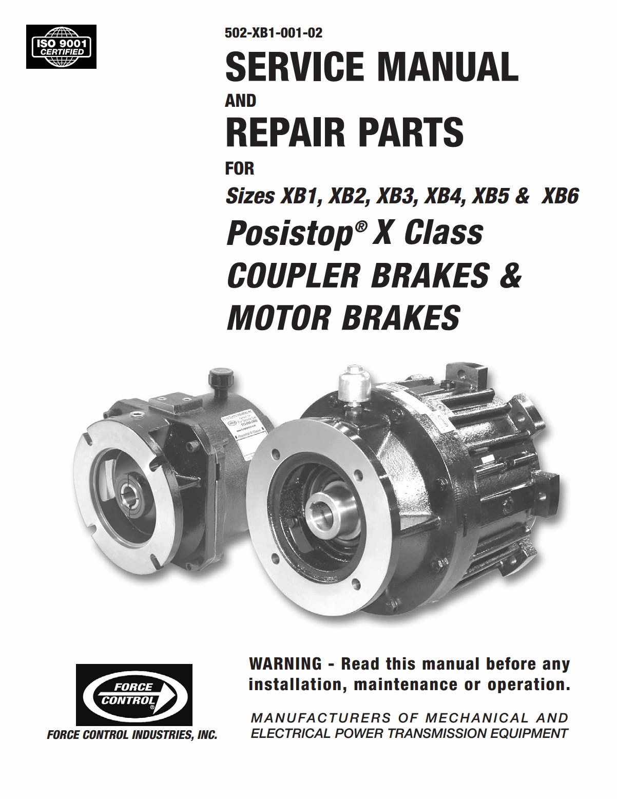 X Class Brake Manual